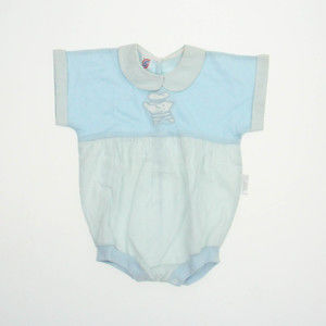 Creation Summer Boys Blue | White Romper size: 12 Months